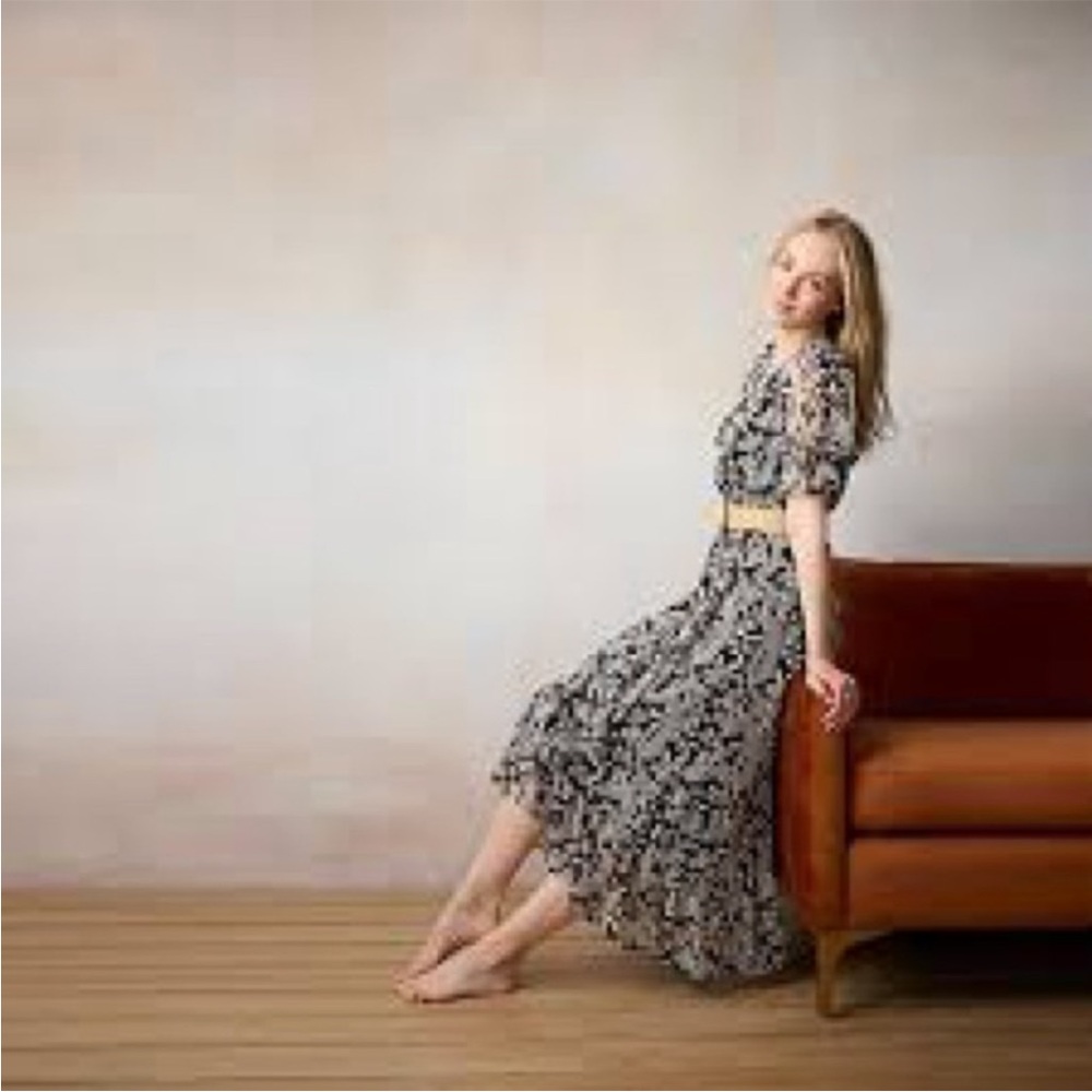 Lauren Conrad puff sleeve top with matching skirt